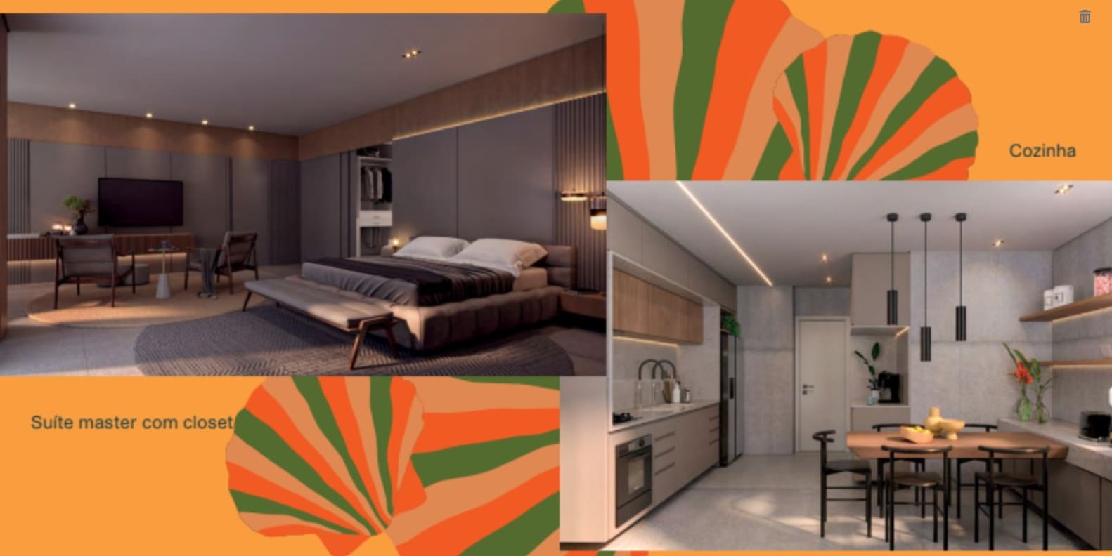 Planta 262m² - Suíte e Cozinha - Amazonas 246