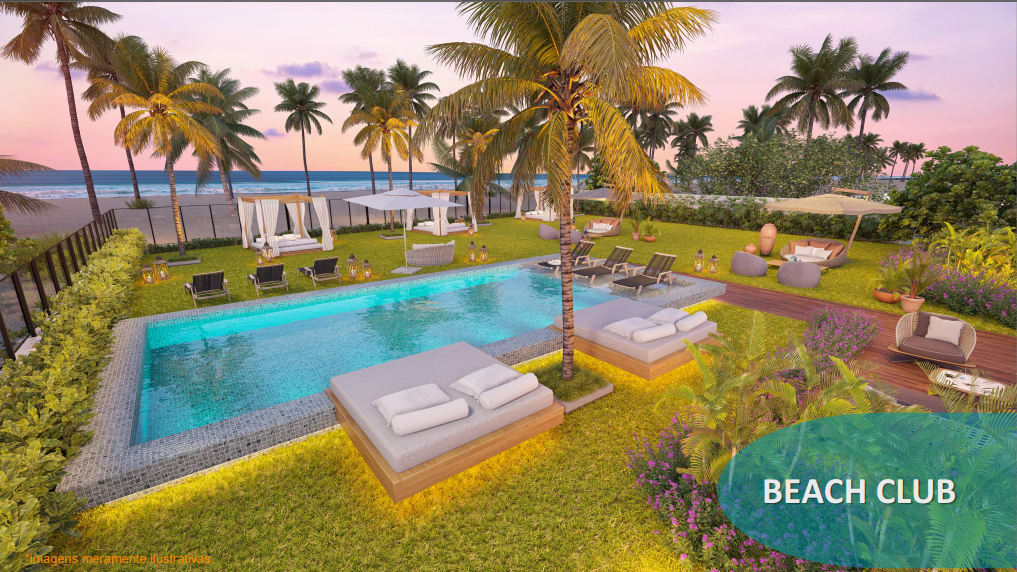 Beach Club with ocean view at sunset - Beiramar Prince