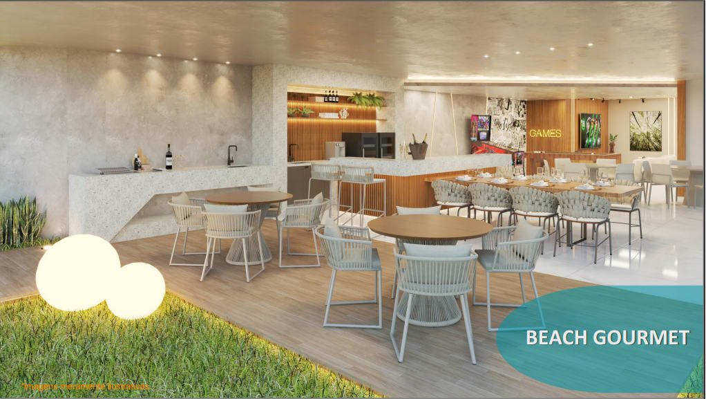 Beach Gourmet space, another angle - Beiramar Prince