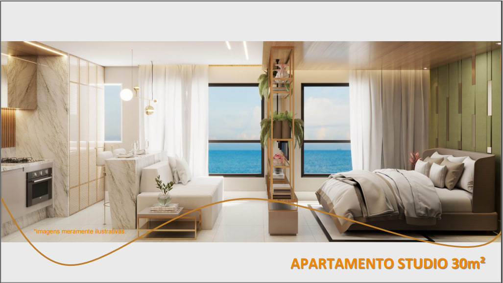 Decorated 30m² studio - Beiramar Prince