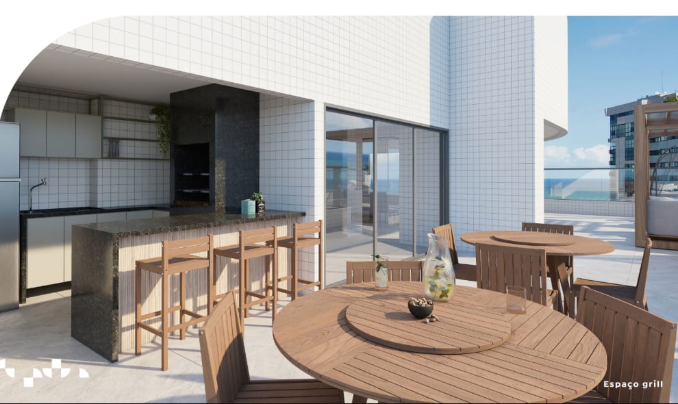 Rooftop grill area at Parador de Madri
