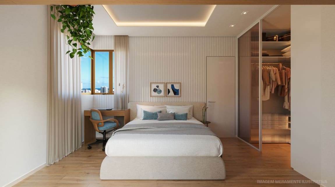 Suite of the decorated apartment at Square Rosarinho