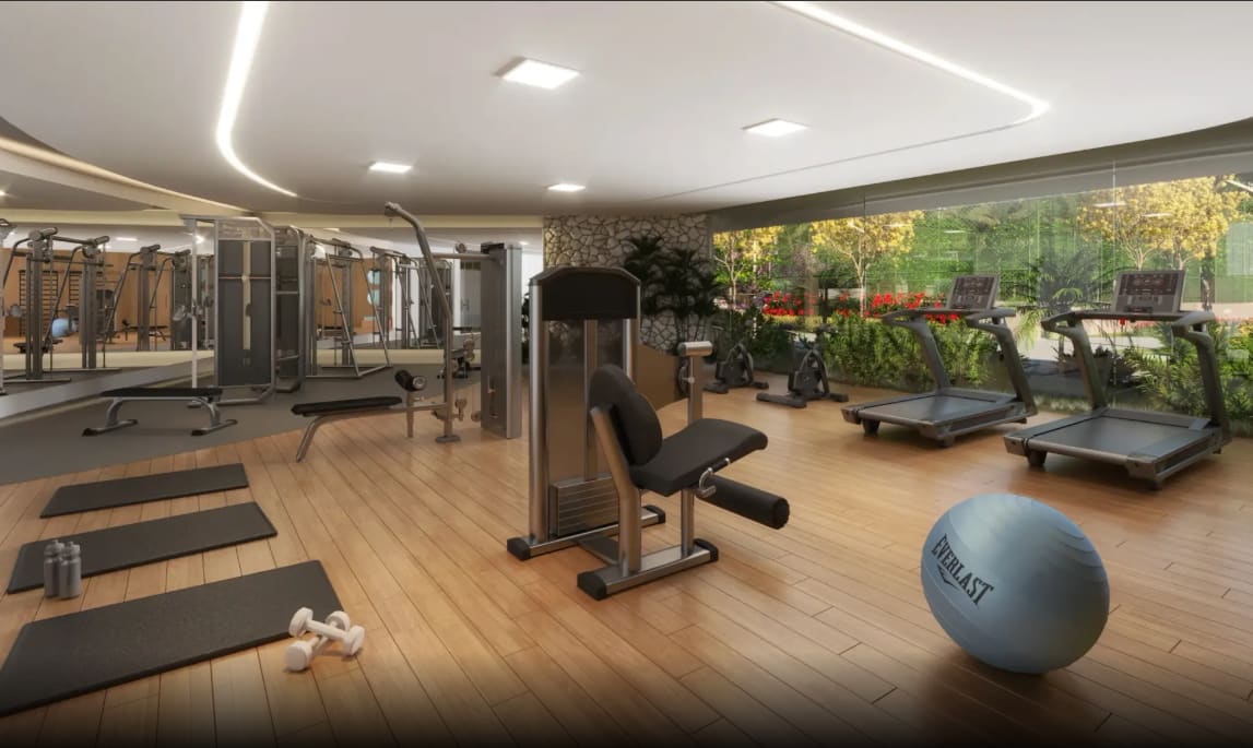 Fully equipped gym at Beach Class Wave