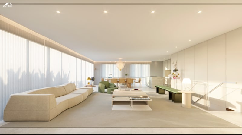 Sala do Duplex Tulipa de 313m² no Jardins Ângela Vieira