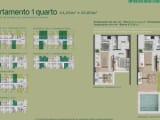 Planta - Apartamento 1 Quarto - miniatura