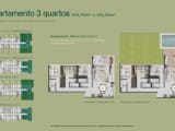 Planta - Apartamento 3 Quartos - miniatura