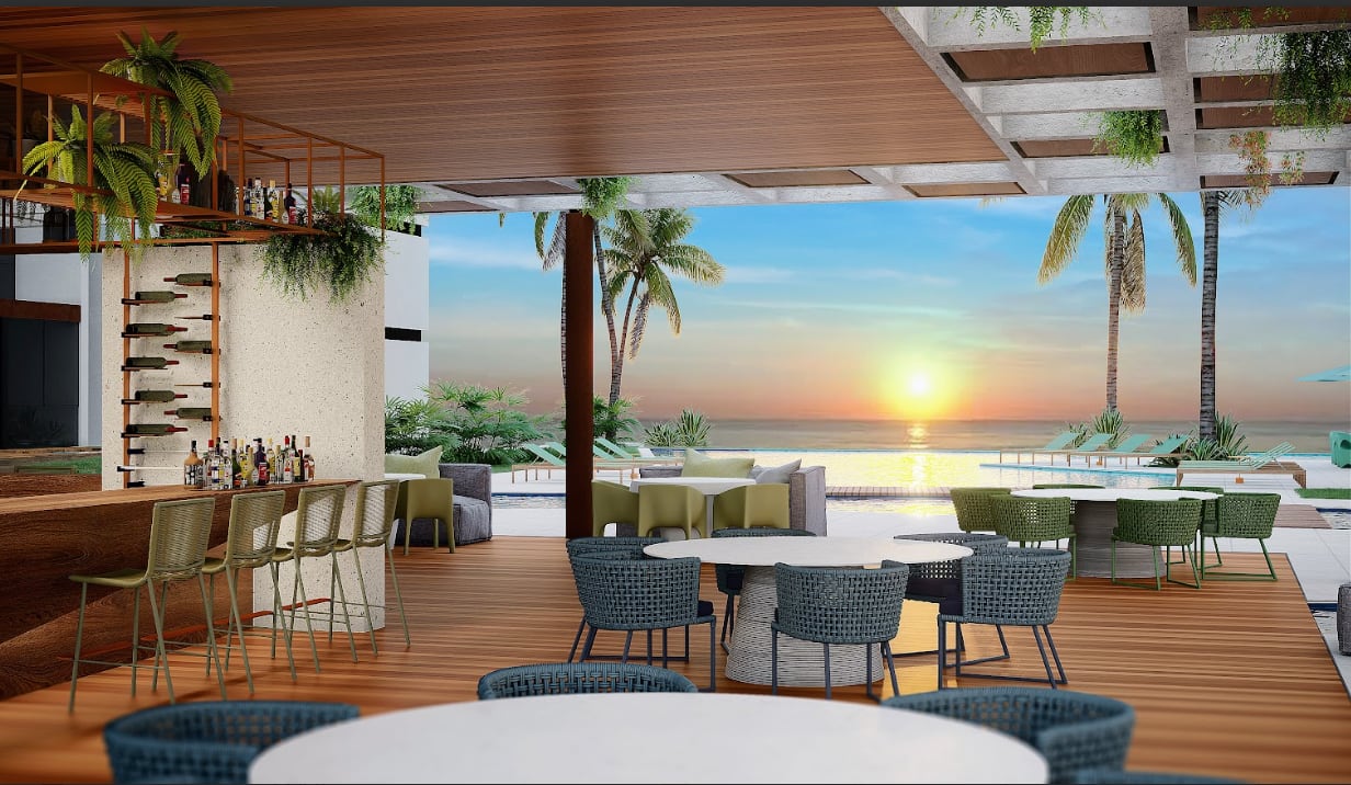 Beach Club exclusivo na praia