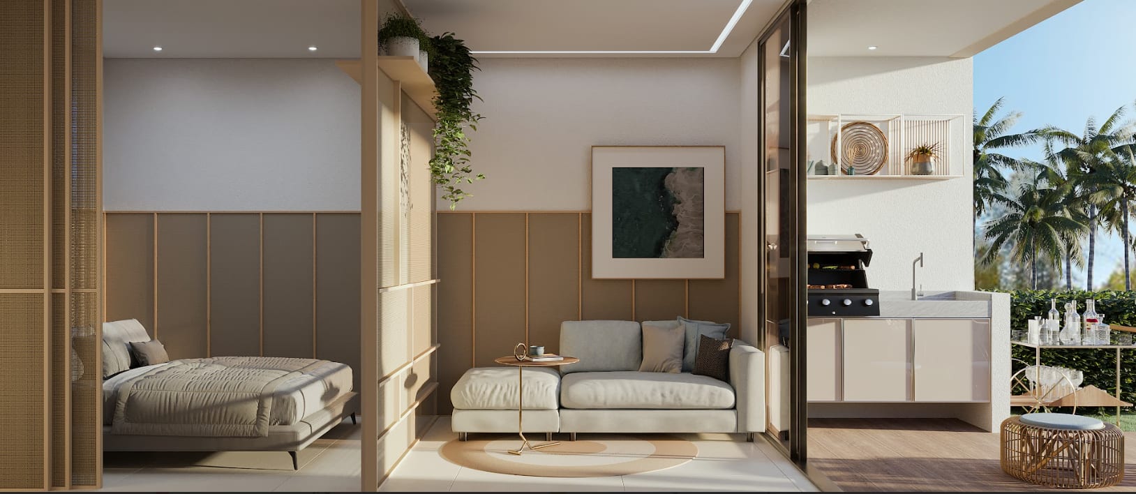Decorated studio at Costa Azul Carneiros