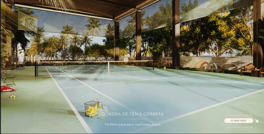Covered Tennis Court at Habitá Home Resort