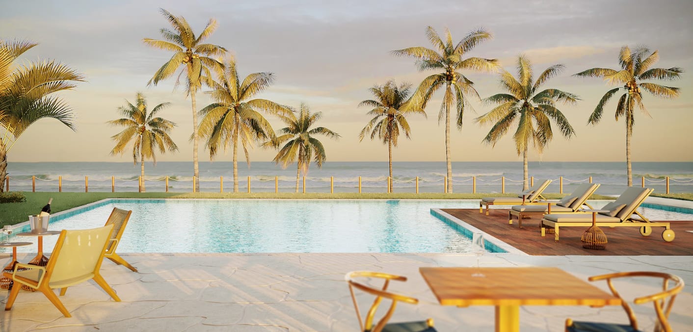 Beach Club à Beira-Mar com piscina