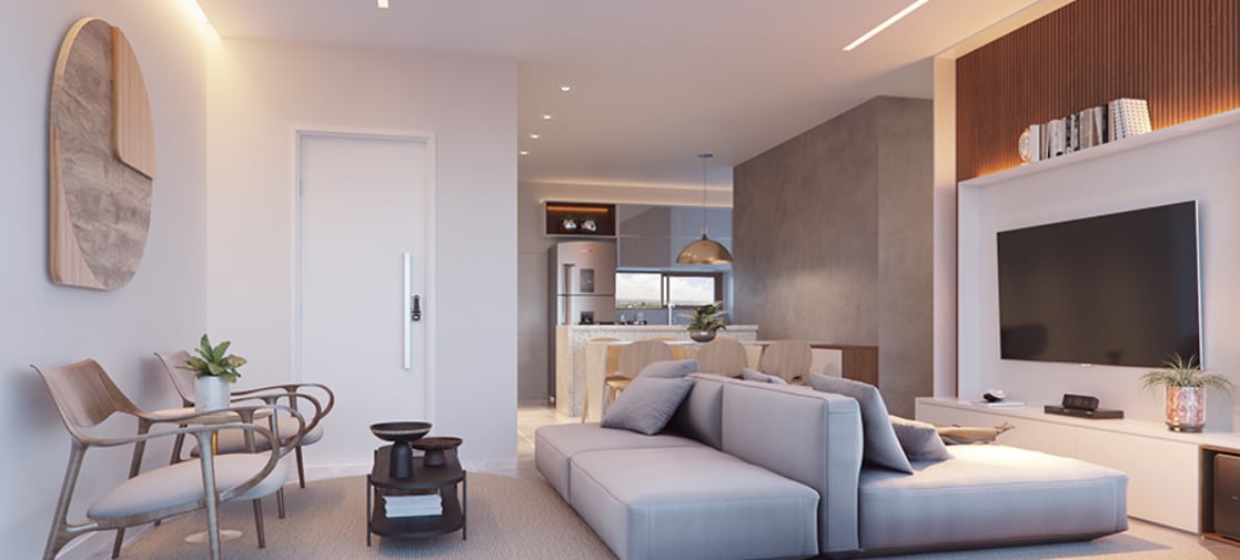 Expanded Living Room 28th Floor
