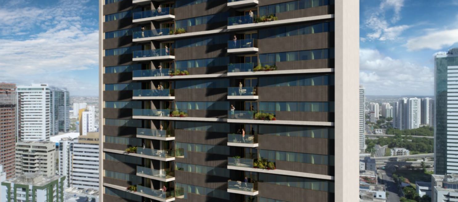 Imposing facade of Edifício Capiba | High-end living in Boa Viagem