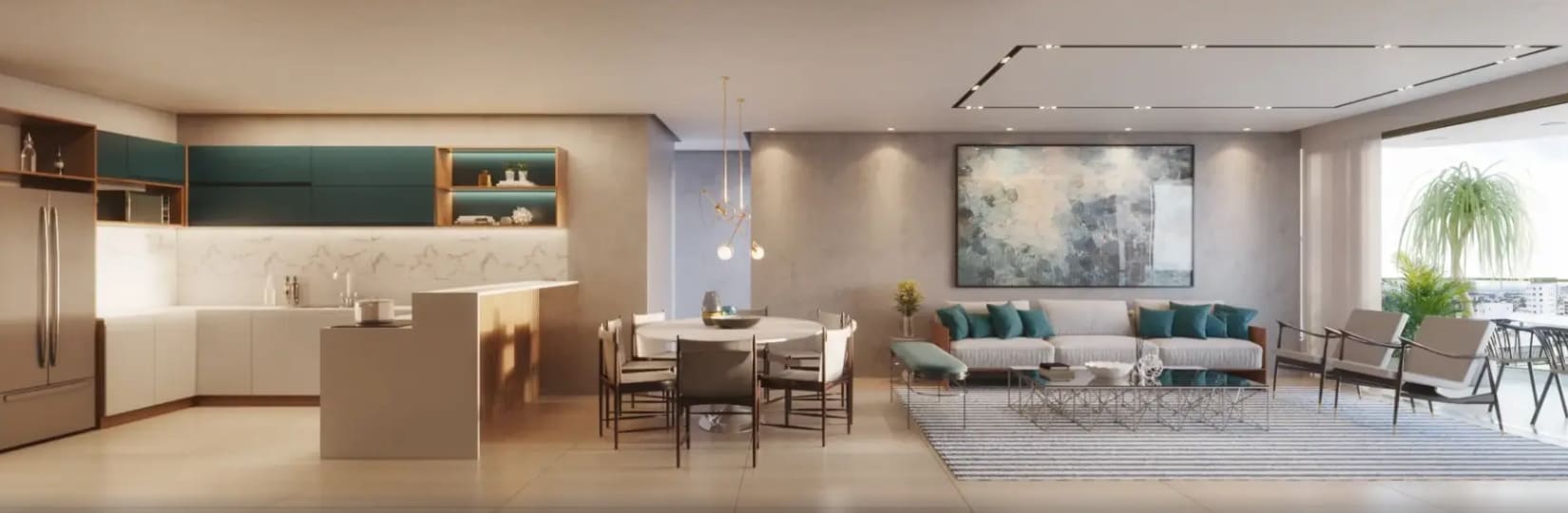 Modern integrated kitchen