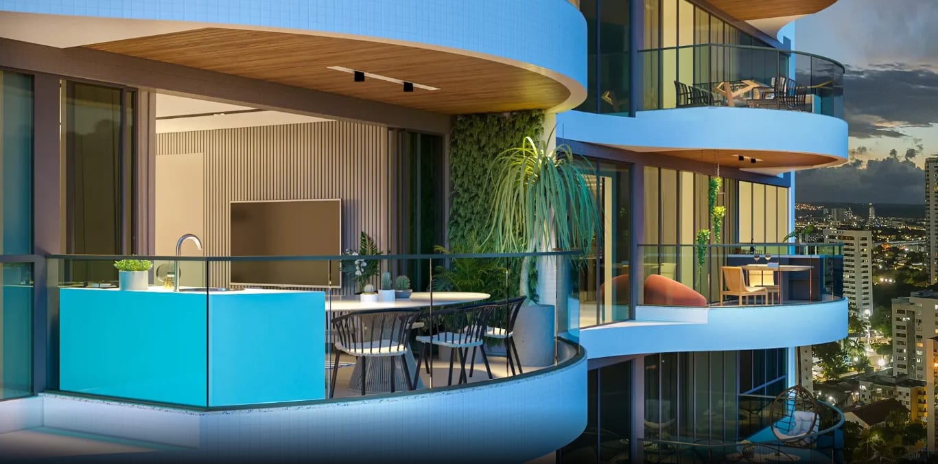 Gourmet Balcony in Edifício Mirage