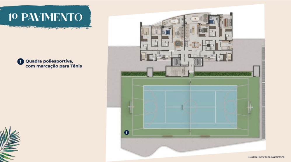 1st floor plan of Terrazza Beira Mar
