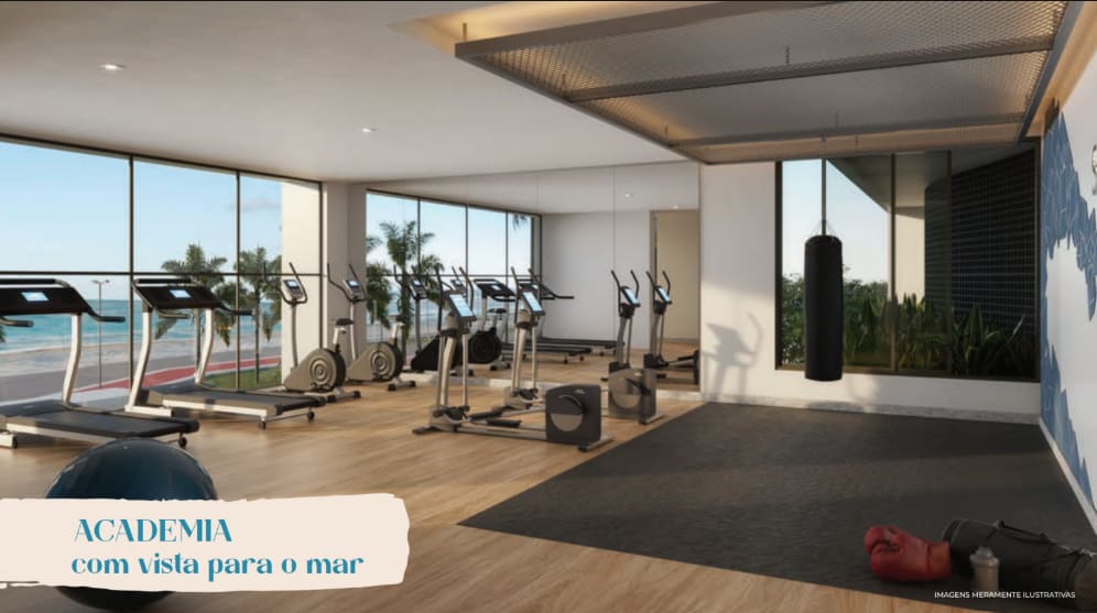 Full gym at Terrazza Beira Mar