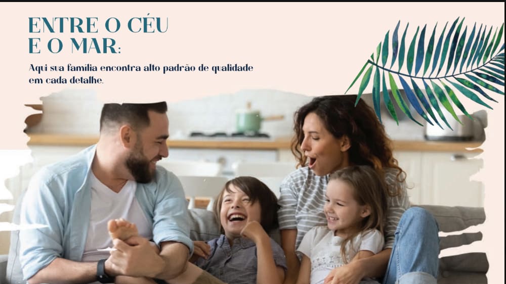 Happy family living the Terrazza Beira Mar lifestyle