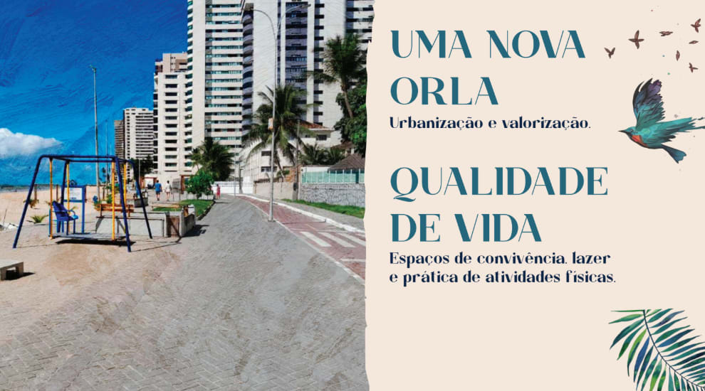 Praia de Piedade shoreline in front of Terrazza Beira Mar