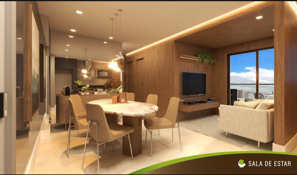 Sala Integrada e Cozinha