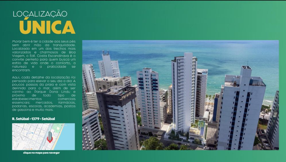 Localização Costa Escandinava