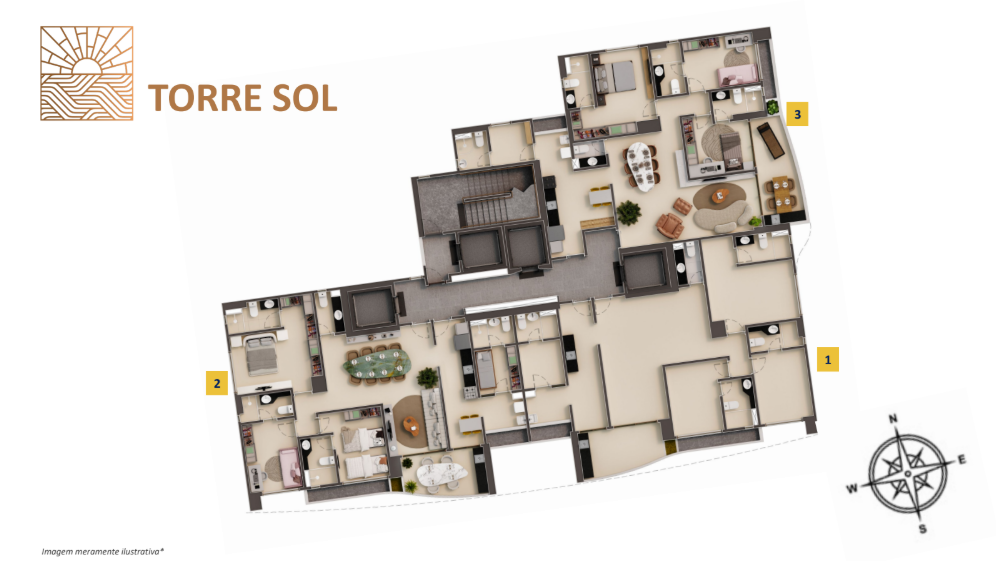 Planta Torre Sol - Aurora Prince