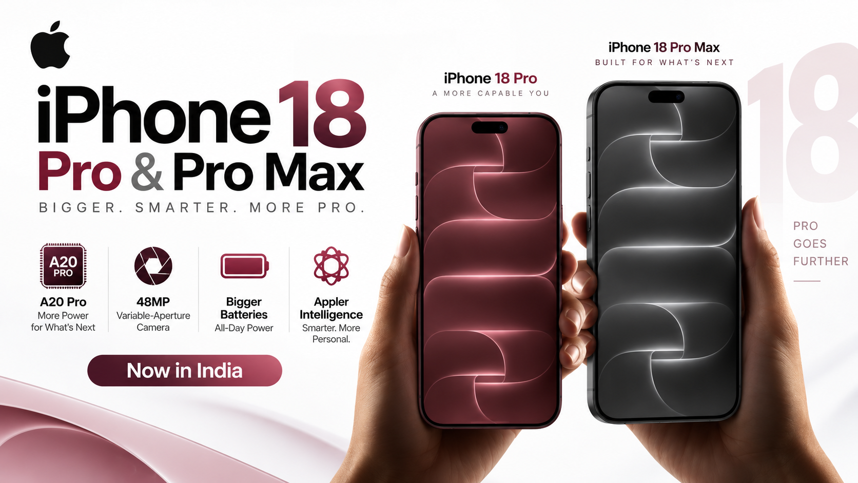iPhone 18 Pro Max and iPhone 18 Pro