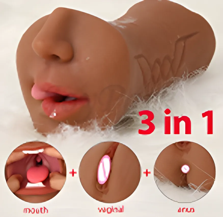 3-in-1 Ass Vagina Anus Masturbator - Triple Hole | MyFun.lk