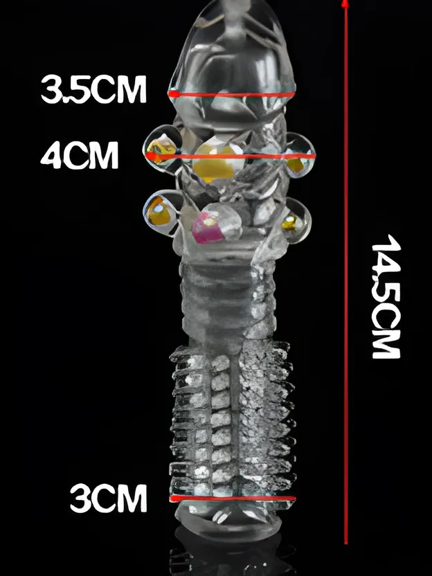 Silicone Crystal Condom - Textured Pleasure Sleeve | MyFun.lk