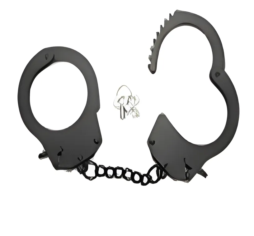 Black Handcuffs - Classic BDSM Restraints | MyFun.lk