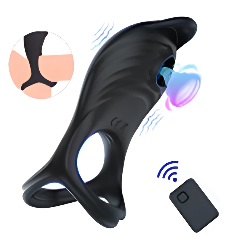 5 Frequency Sucking and Vibrating Penis Vibrator | MyFun.lk
