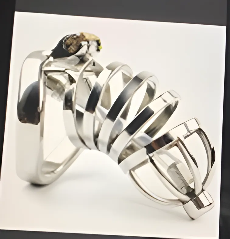 Heavy Duty Steel Chastity Cage - for Long Term Wear | MyFun.lk