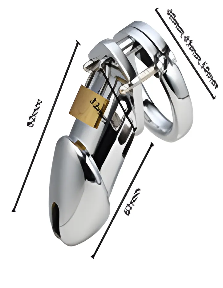 Professional Steel Chastity Cage - Advanced Locking System | MyFun.lk