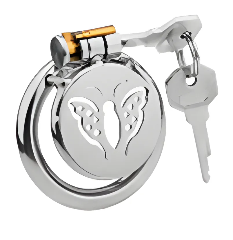 Male Chastity Butterfly Cage - Ornamental Design | MyFun.lk