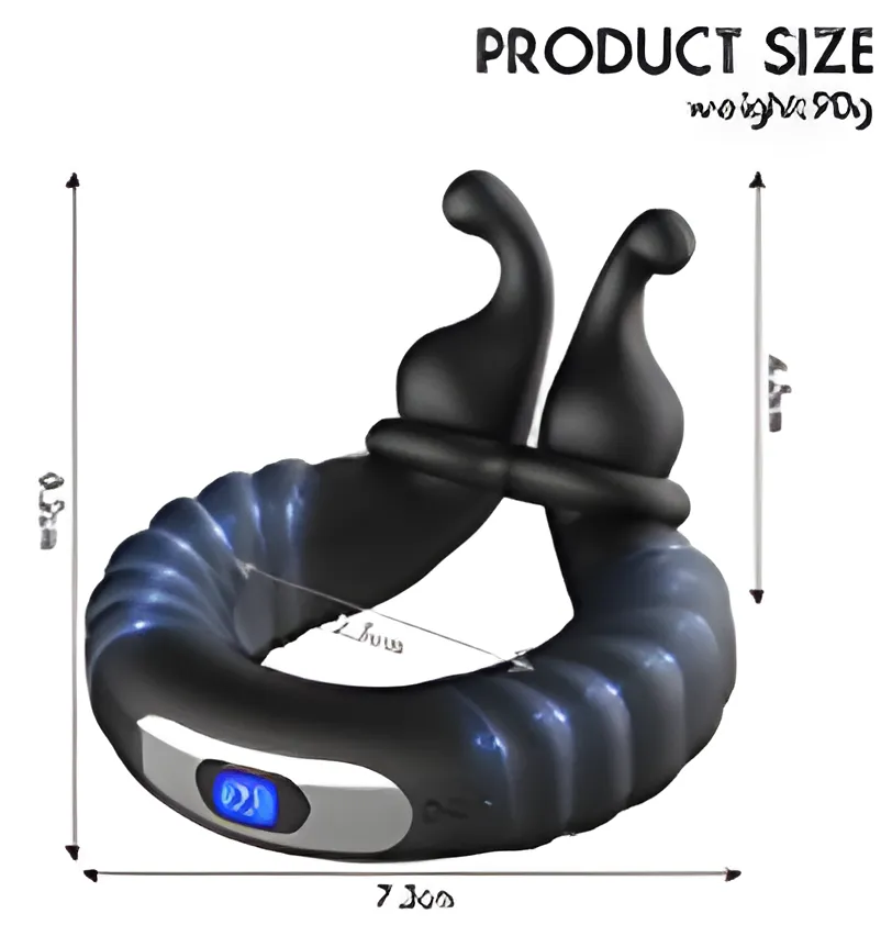 Vibrating Cock Rings USB Charge 10 Modes Delay Ejaculation | MyFun.lk