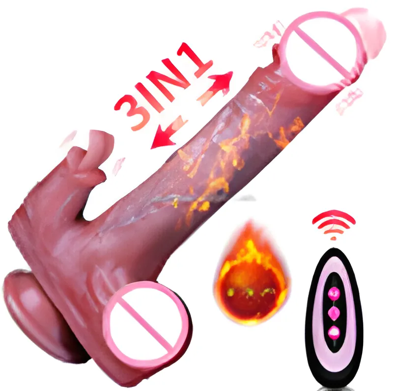 Tongue Licking 4-in-1 Realistic Dildo Vibrator | MyFun.lk