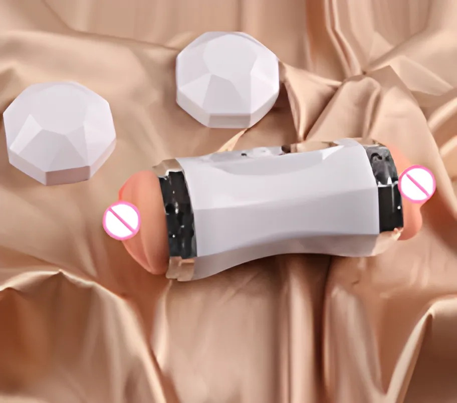 2-in-1 Double Cup Vibrating Masturbation Toy for Men | MyFun.lk