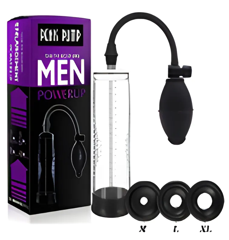 Penis Enlargement Pump with Ball Handle and 3 Rings | MyFun.lk