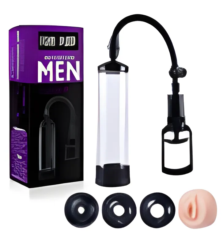 Penis Enlargement Pump with 3 Rings - Manual Device | MyFun.lk