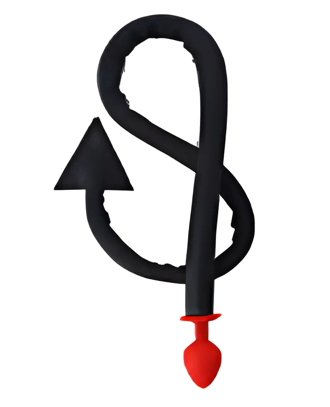 Black Devil Tail Butt Plug - Fantasy Anal Toy | MyFun.lk