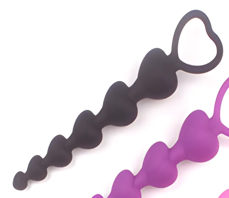 Heart Shaped Anal Beads - Romantic Anal Toy | MyFun.lk