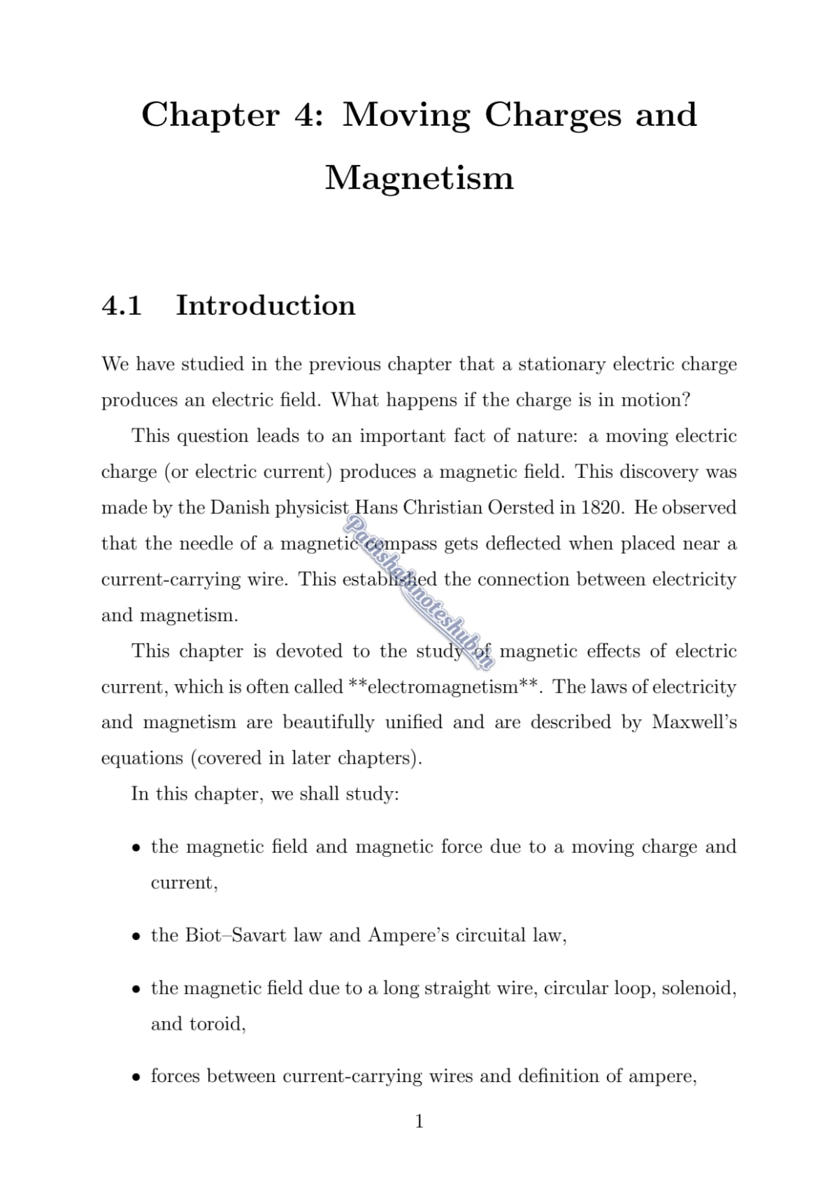 CBSE Class 12 physics Chapter 4 Page 1
