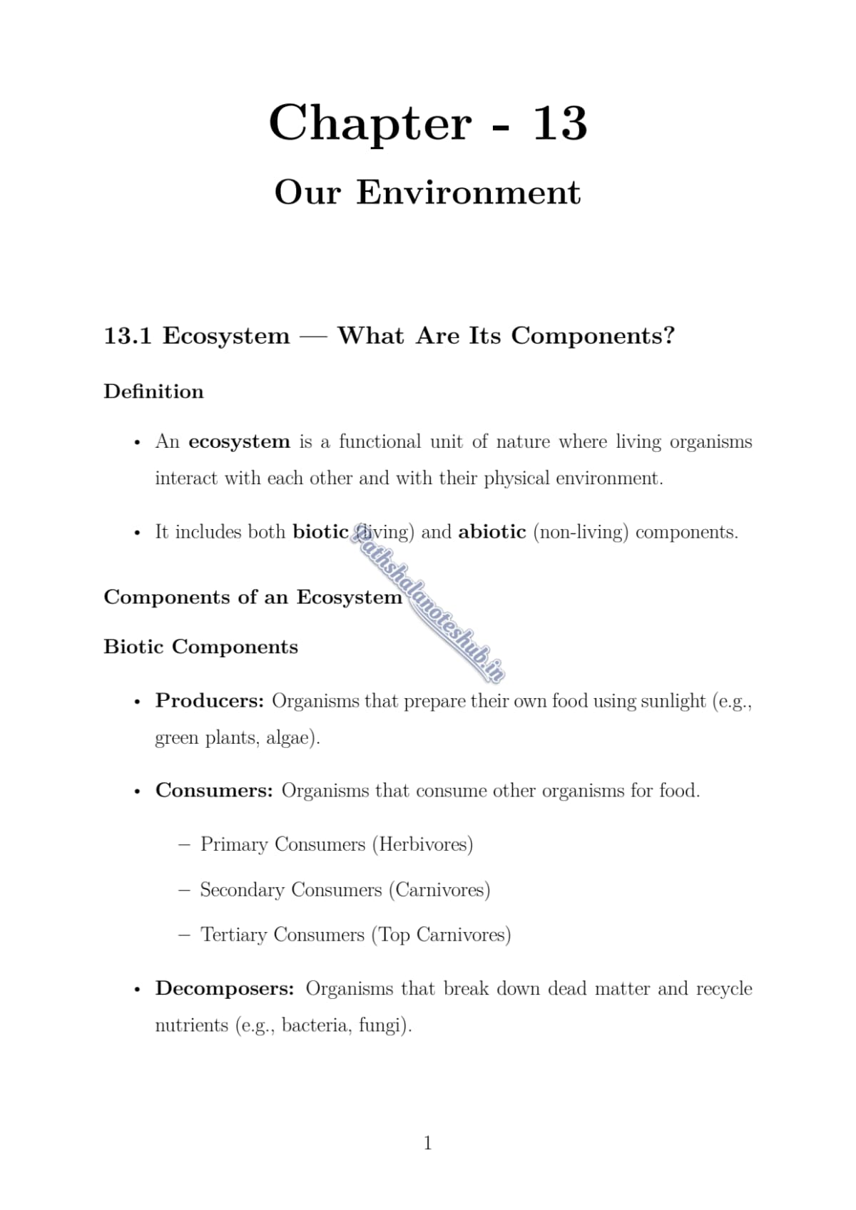 CBSE Class 10 science Chapter 13 Page 1