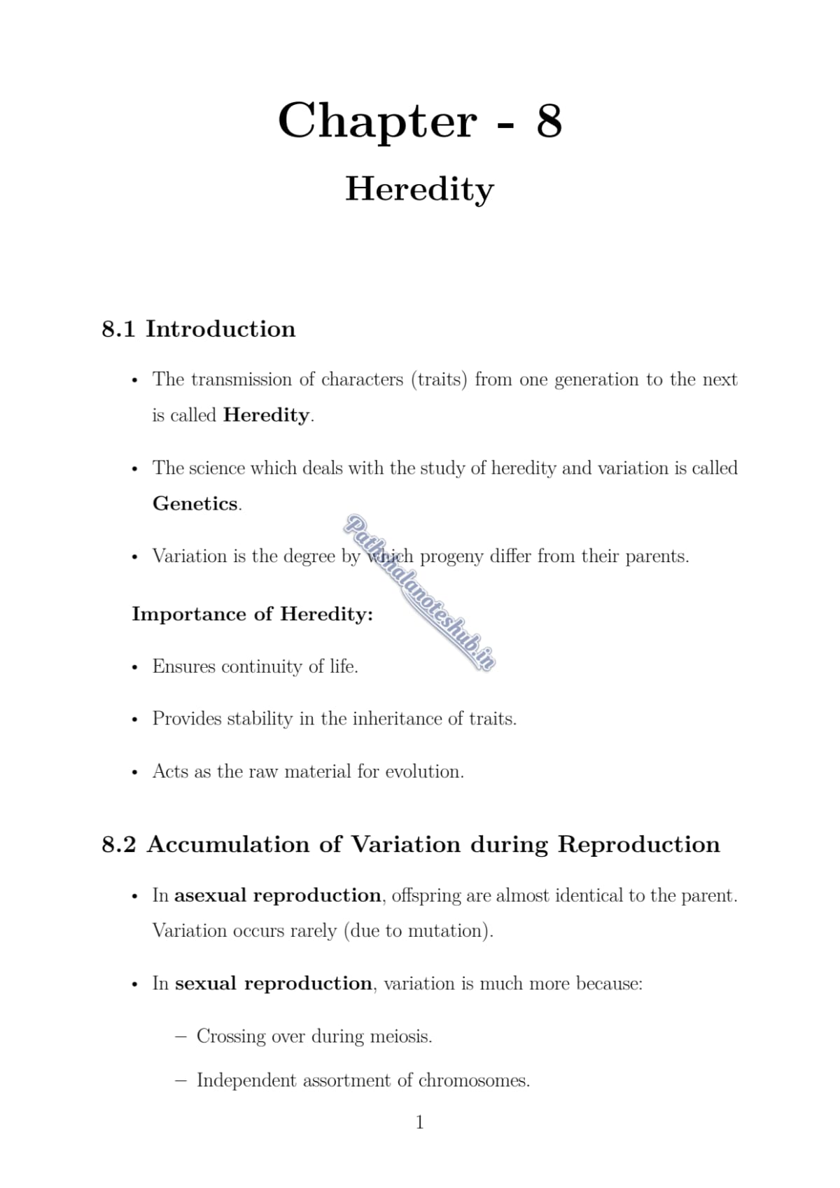 CBSE Class 10 science Chapter 8 Page 1