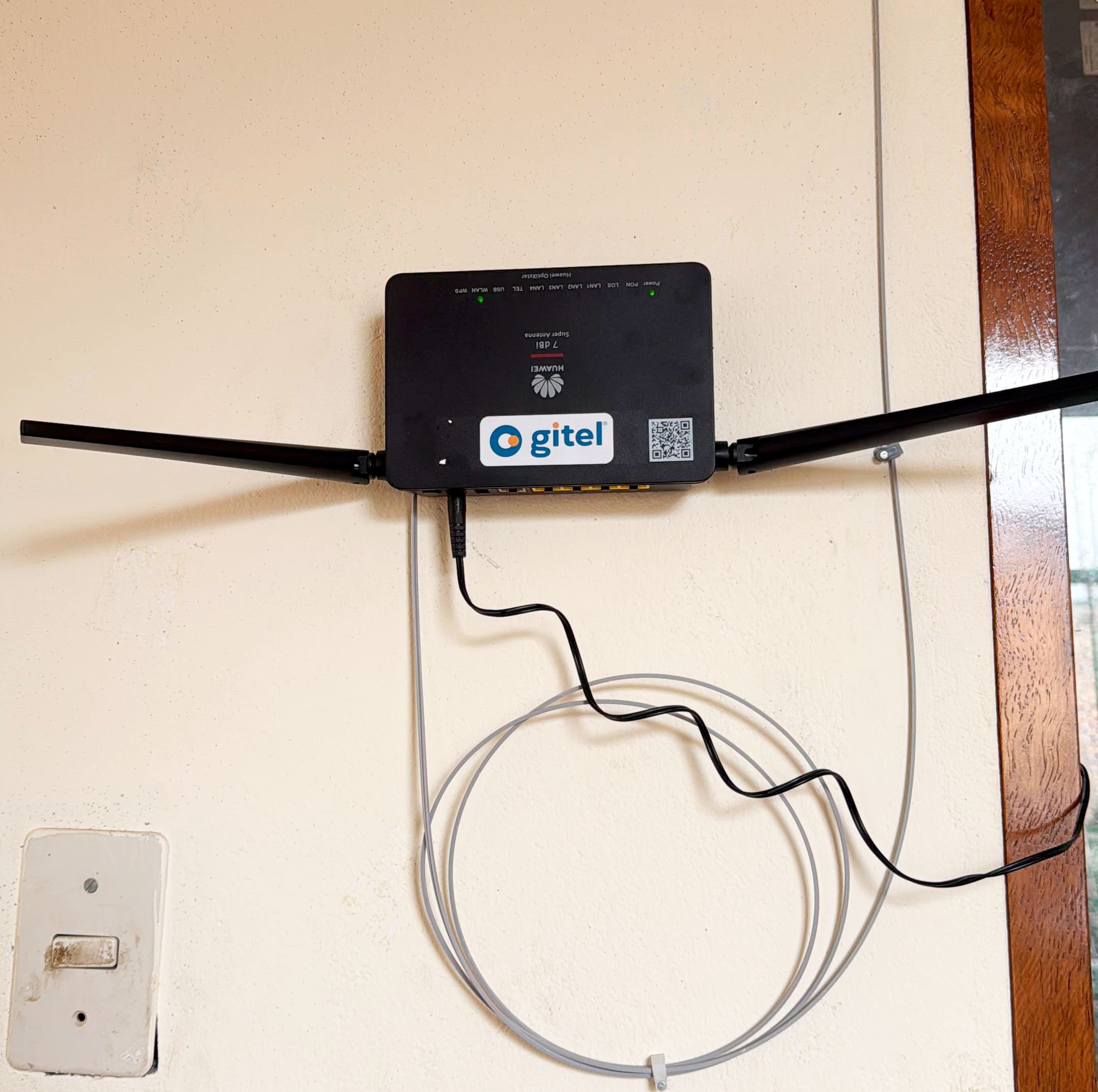 Instalación de Fibra Óptica Gitel