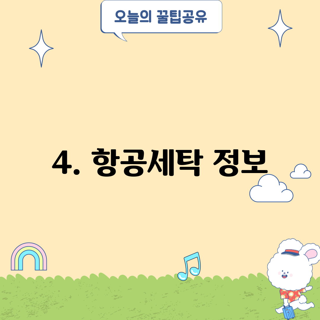 4. 항공세탁 정보