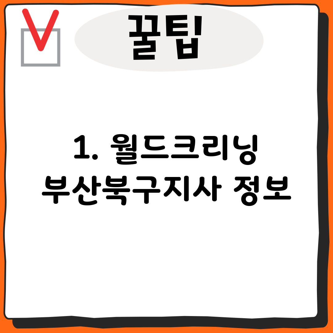 1. 월드크리닝 부산북구지사 정보