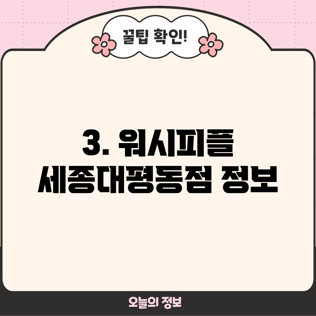 3. 워시피플 세종대평동점 정보