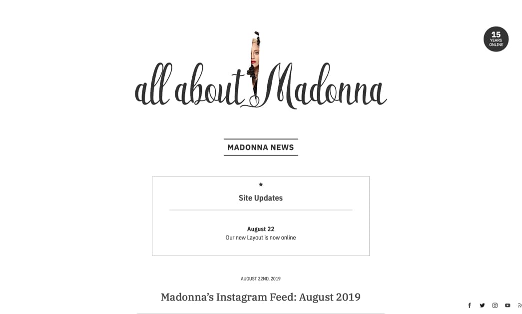 all about Madonna