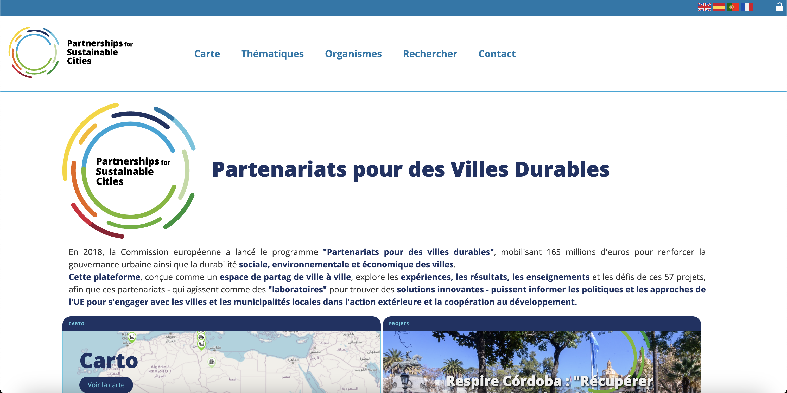 Projet Partnerships4SustainableCities