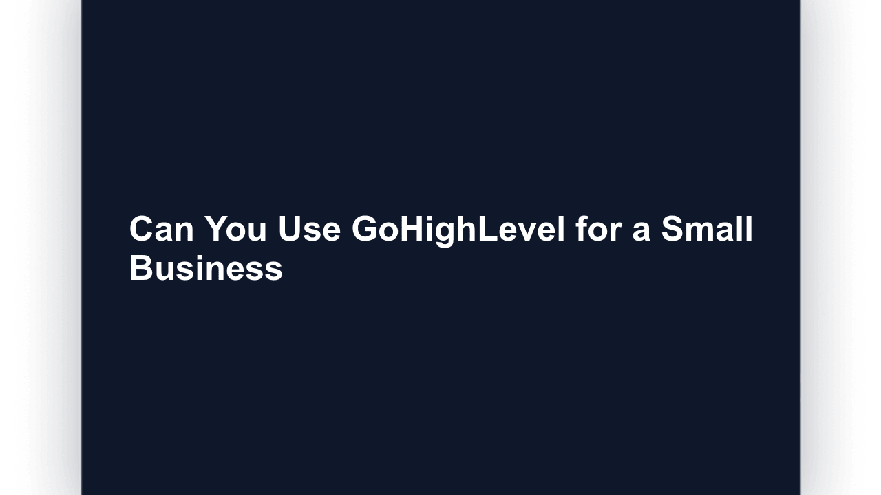 Can You Use GoHighLevel for a Small Business in Dubai? (2026 Guide)